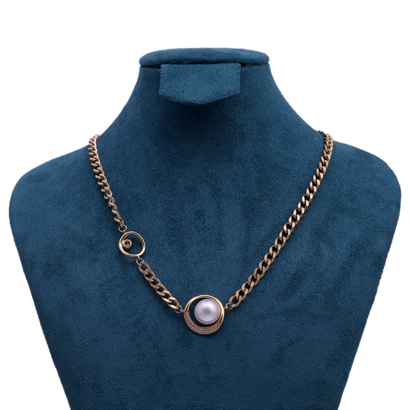 Sansi Mayo Luxe Pearl Round Chain