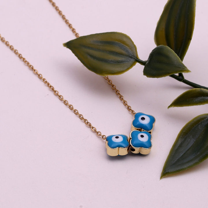 Sansi Mayo Blue Flower Crystal Chain