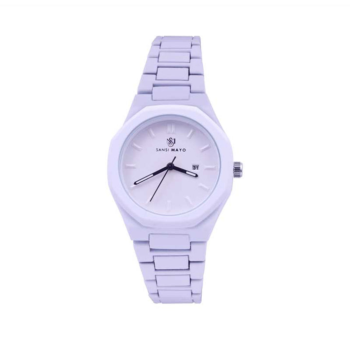 Sansi Mayo White Luxe Wrist Watch