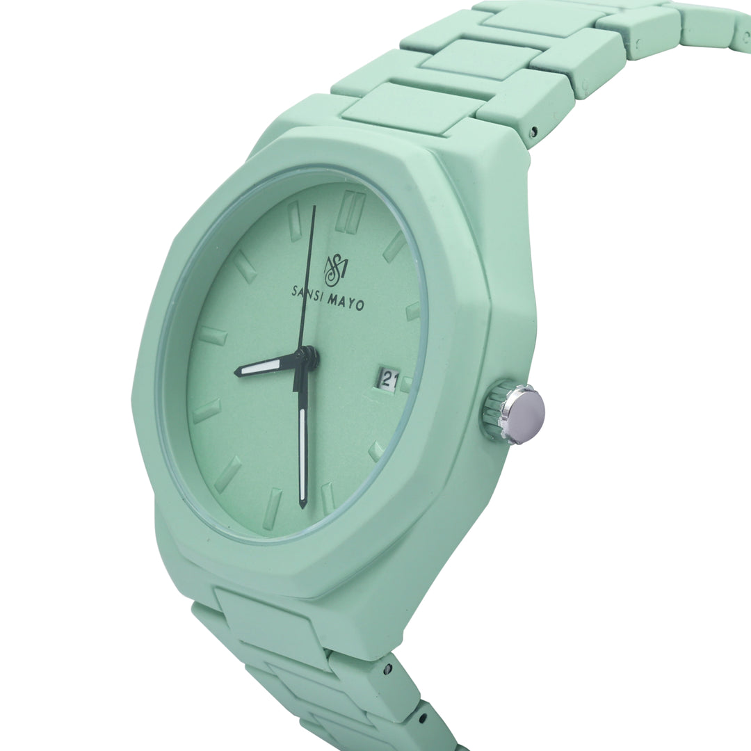 Sansi Mayo Couple Sea Green Elegance Wrist Watch Sets