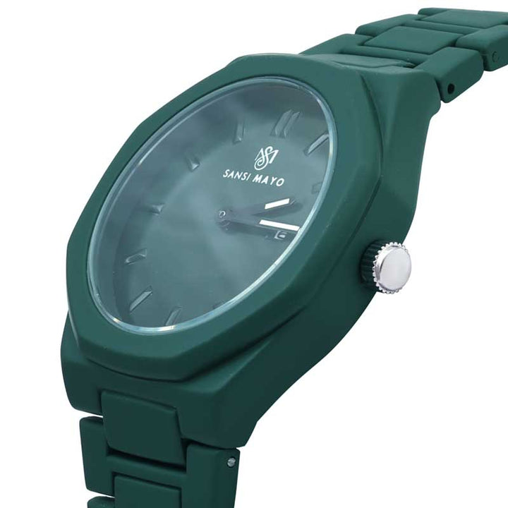 Sansi Mayo Couple Green Aura Wrist Watch Set