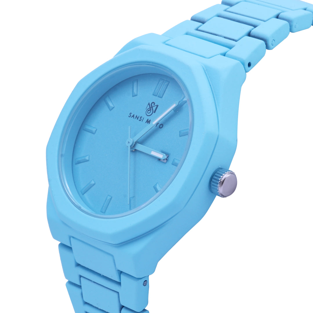 Sansi Mayo Couple Sky Blue Serenity Wrist Watch Set