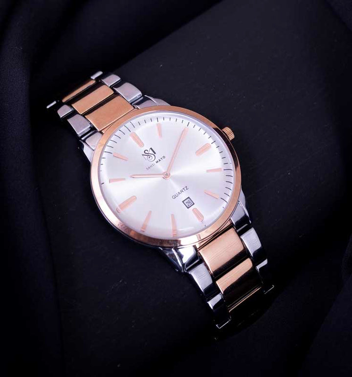 Sansi Mayo Two-Tone Rose Gold Wrist Watch