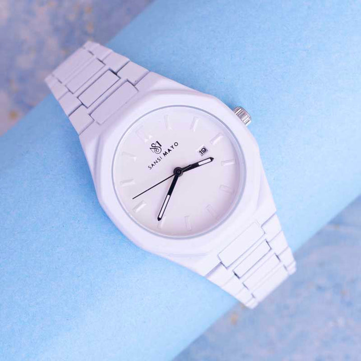 Sansi Mayo White Luxe Wrist Watch