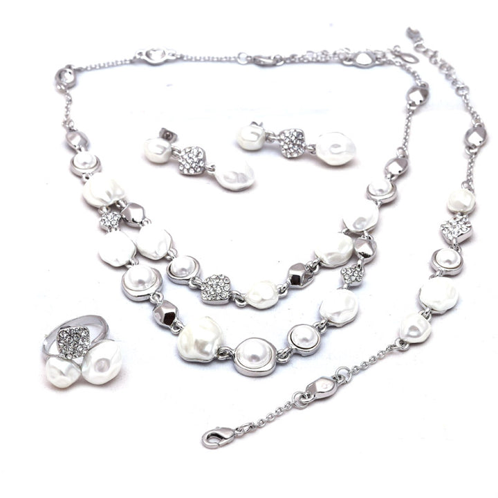 Sansi Mayo Silver Pearl Set