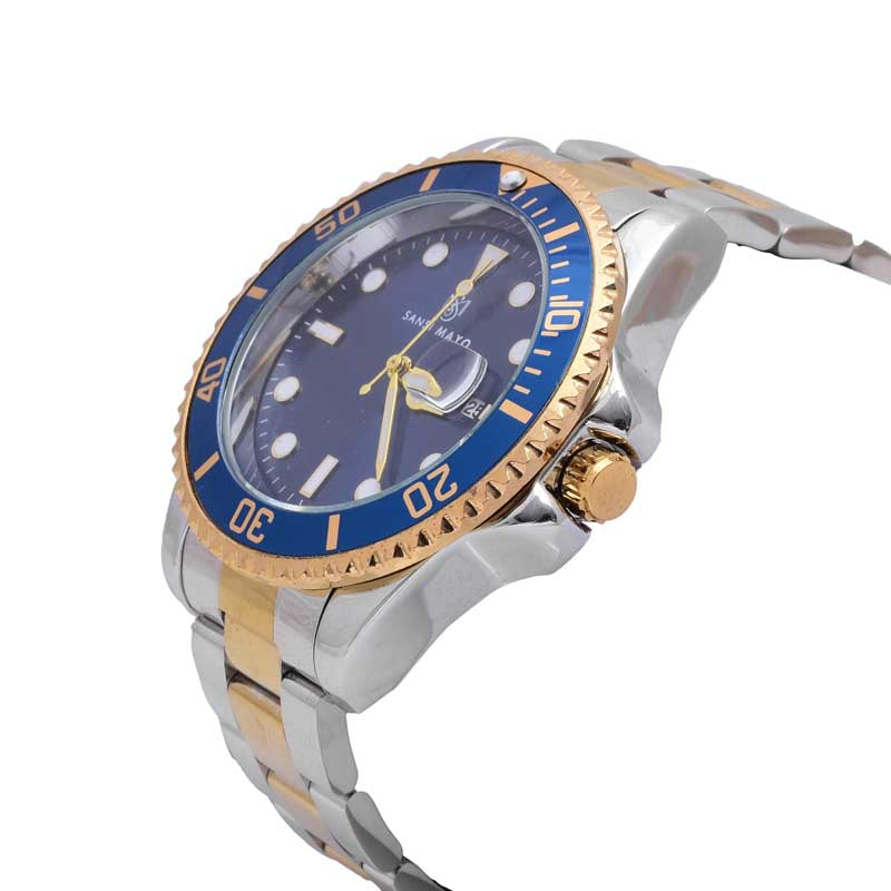 Sansi Mayo Round Two Tone Wrist Watch - Blue Horizon