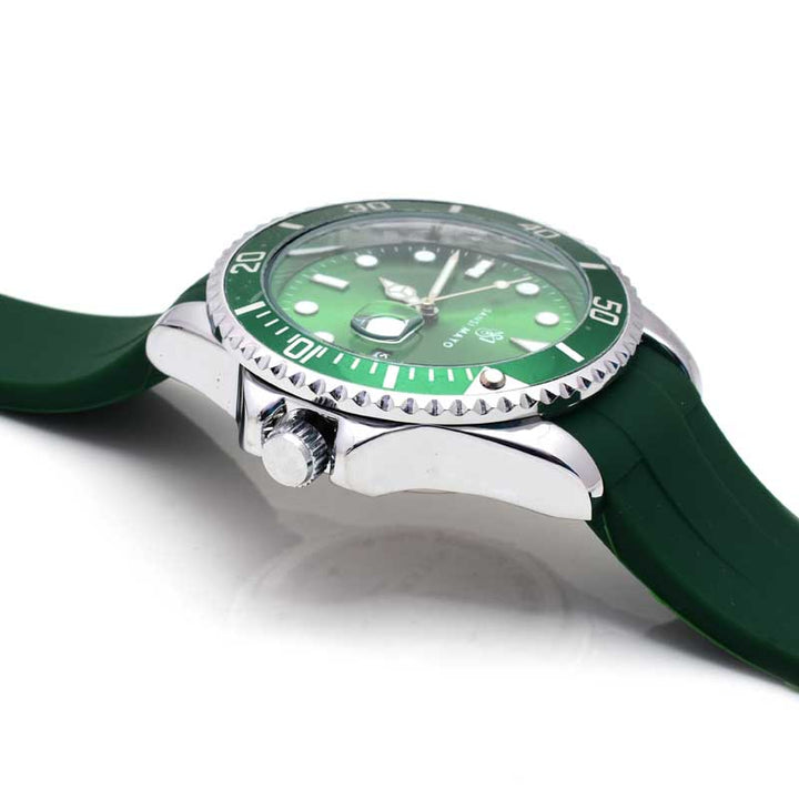 Sansi Mayo Round Two Tone Wrist Watch - Green Oasis