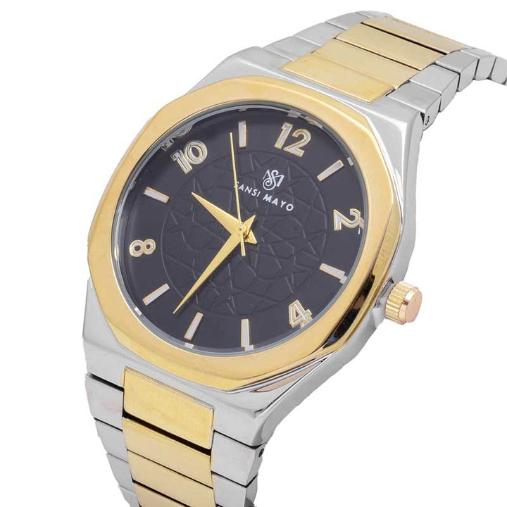 Sansi Mayo Two-Tone Gold & Black Elegance Wrist Watch