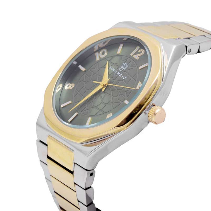 Sansi Mayo Two-Tone Gold & Green Harmony Wrist Watch