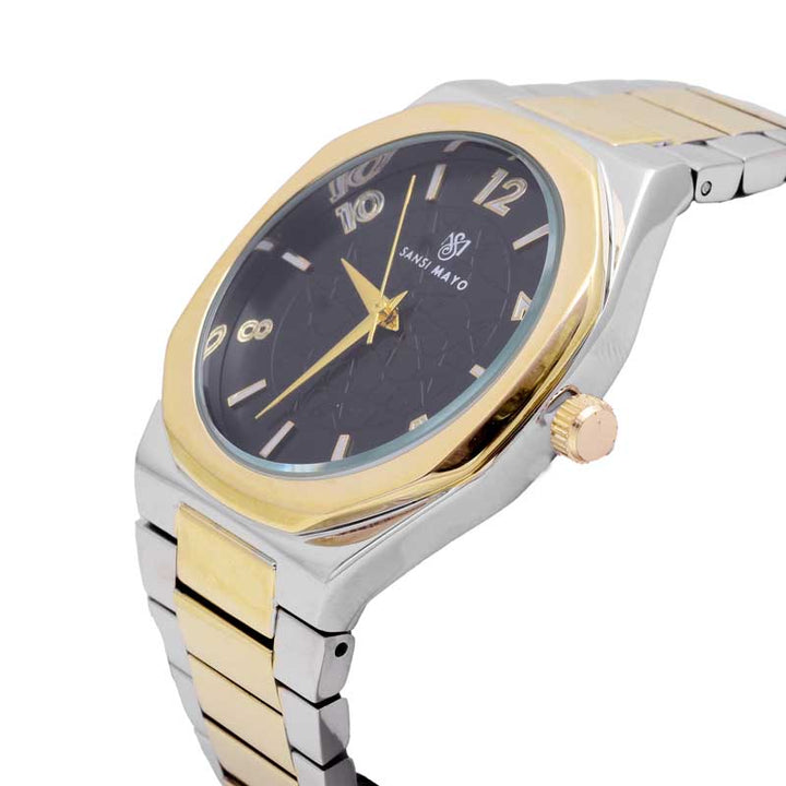 Sansi Mayo Two-Tone Gold & Black Elegance Wrist Watch