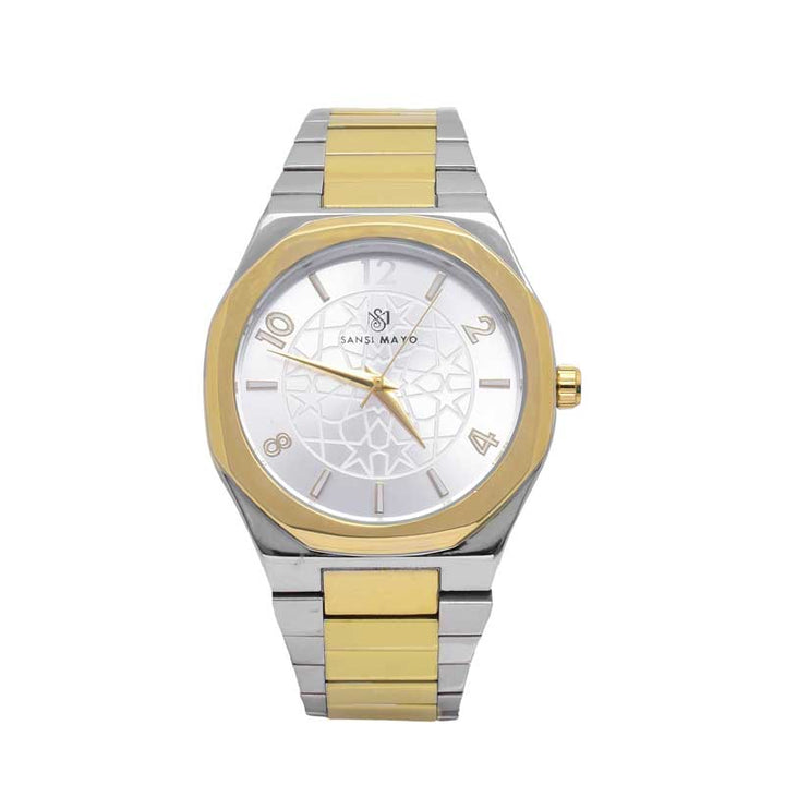 Sansi Mayo Two-Tone Gold & White Classic Wrist Watch