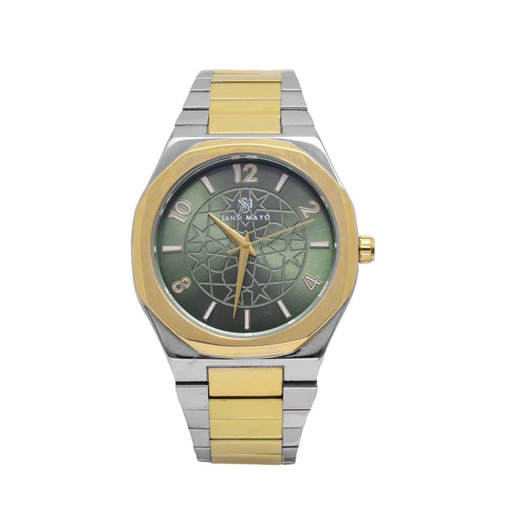 Sansi Mayo Two-Tone Gold & Green Harmony Wrist Watch