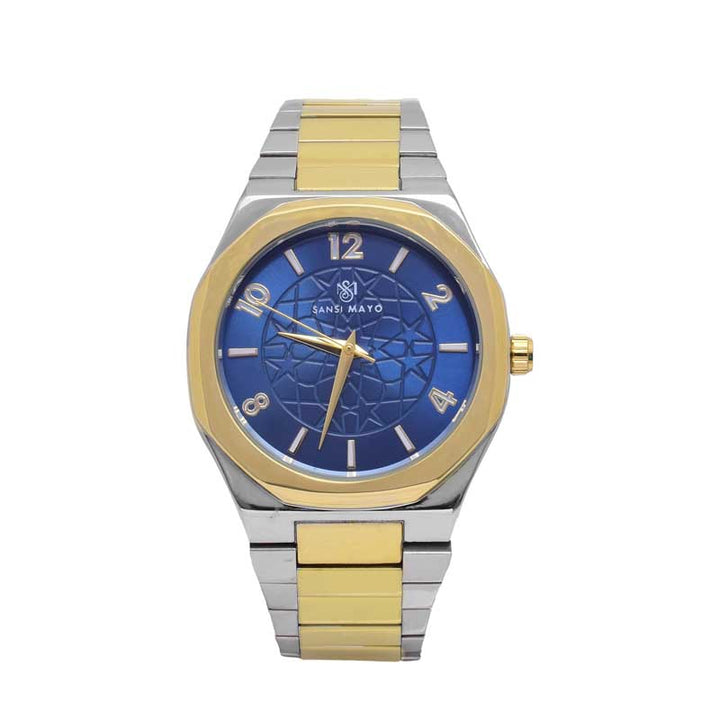 Sansi Mayo Two-Tone Gold & Blue Prestige Wrist Watch