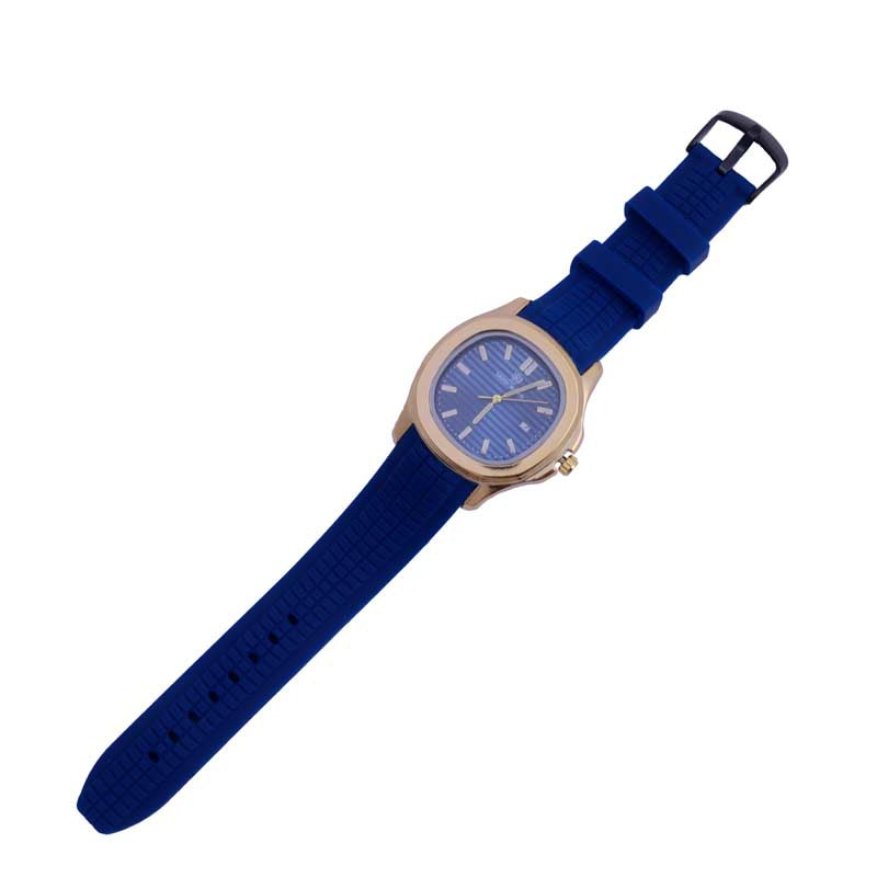 Sansi Mayo Round Gold Wrist Watch - Azure Blue