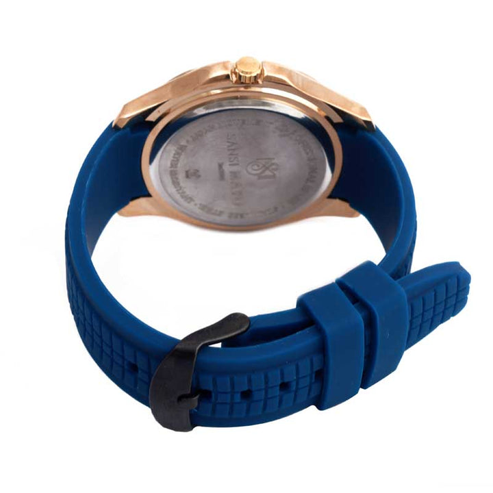 Sansi Mayo Round Gold Wrist Watch - Azure Blue