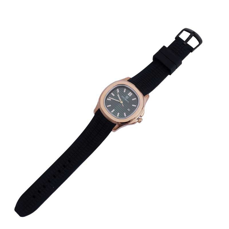 Sansi Mayo Round Rose Gold Wrist Watch - Green Essence