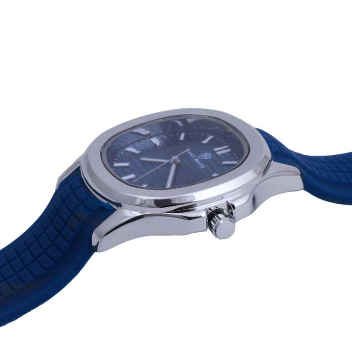 Sansi Mayo Round Silver Wrist Watch - Blue Sky