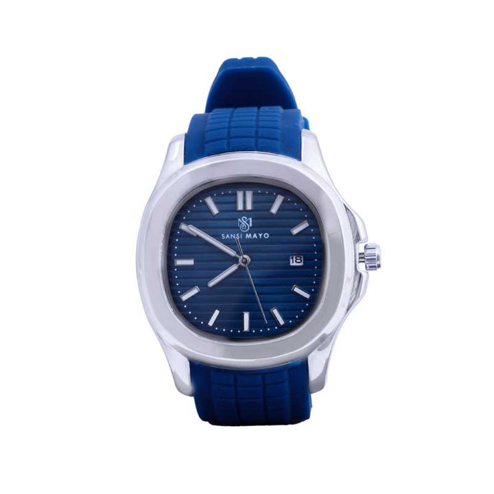 Sansi Mayo Round Silver Wrist Watch - Blue Sky