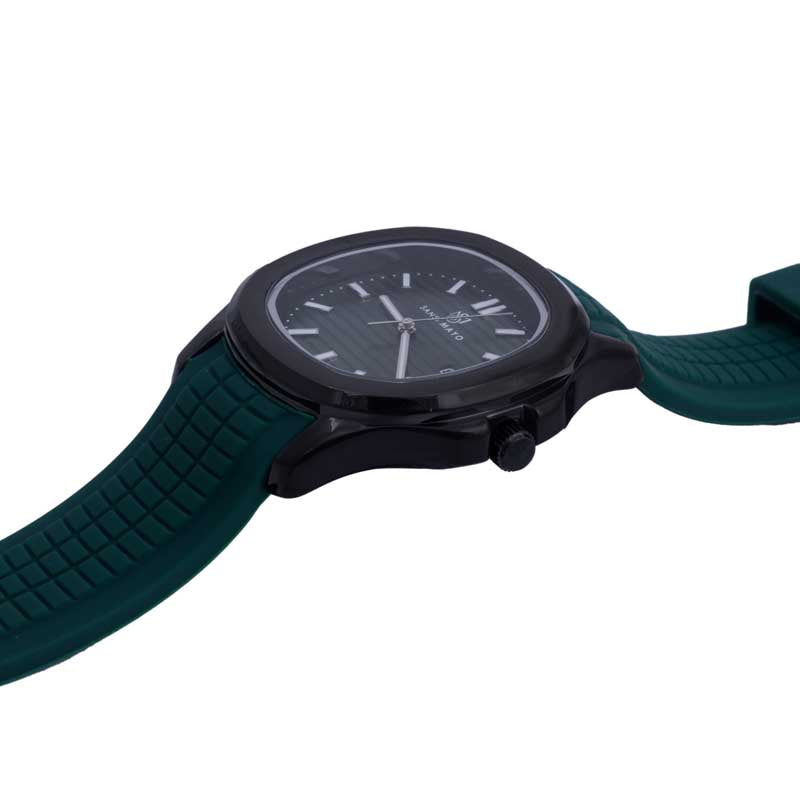 Sansi Mayo Round Black Wrist Watch - Green Horizon