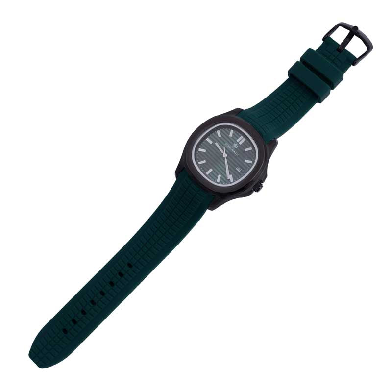 Sansi Mayo Round Black Wrist Watch - Green Horizon