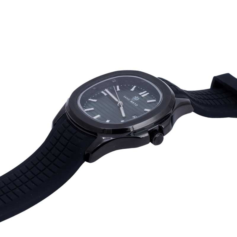 Sansi Mayo Round Black Wrist Watch - Stealth Green