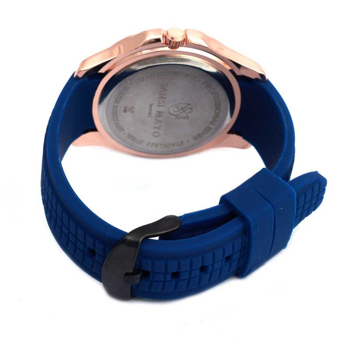 Sansi Mayo Round Rosegold Wrist Watch - Blue Horizon