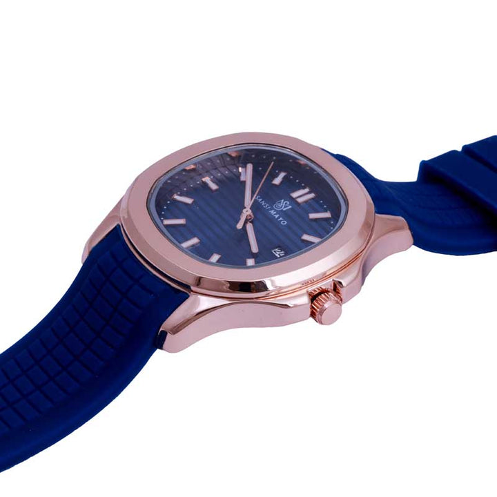 Sansi Mayo Round Rosegold Wrist Watch - Blue Horizon