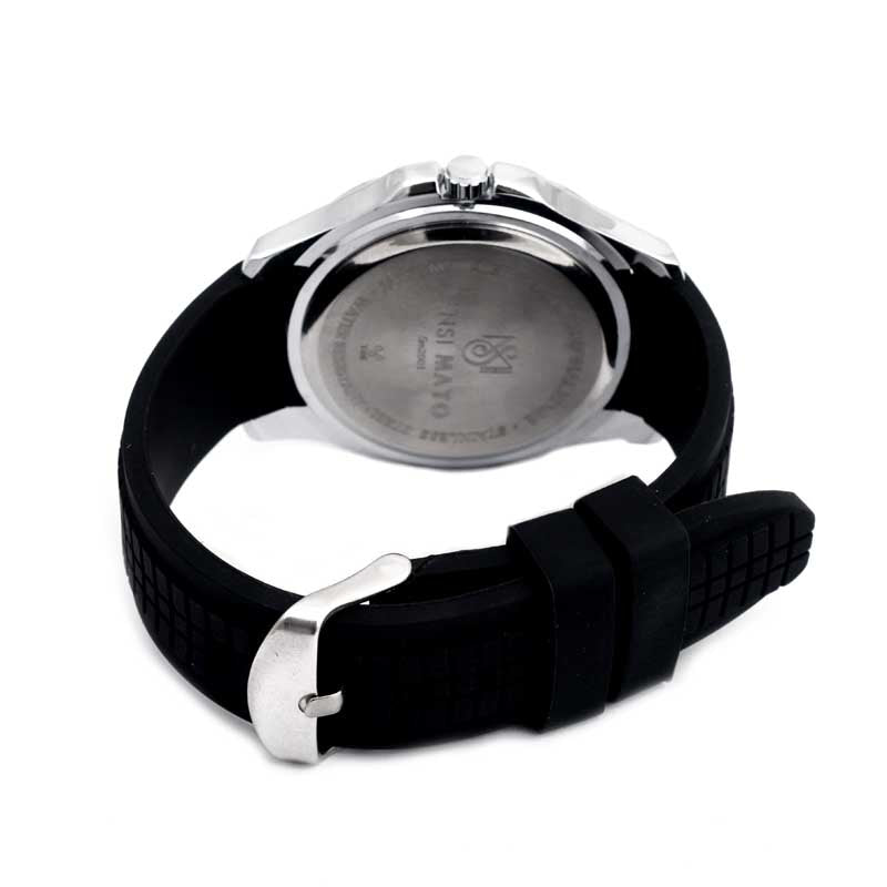 Sansi Mayo Round Silver Wrist Watch - Midnight White