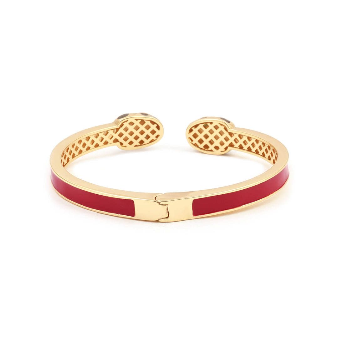 Sansi Mayo Golden Red Snack Delight Bangles & Ring Set