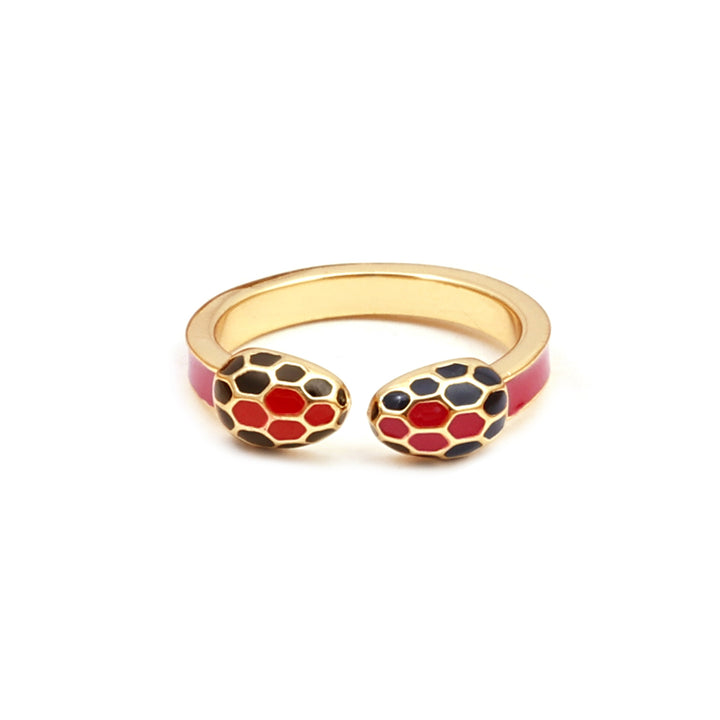 Sansi Mayo Golden Red Snack Delight Bangles & Ring Set