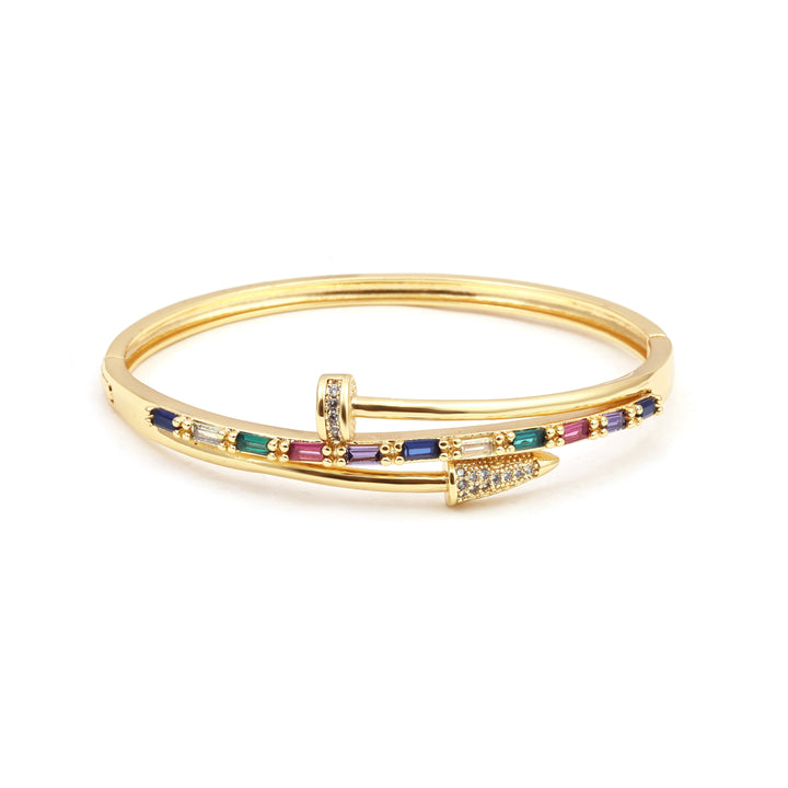 Sansi Mayo Shining Gold & Stone Radiance Bangles & Ring Set