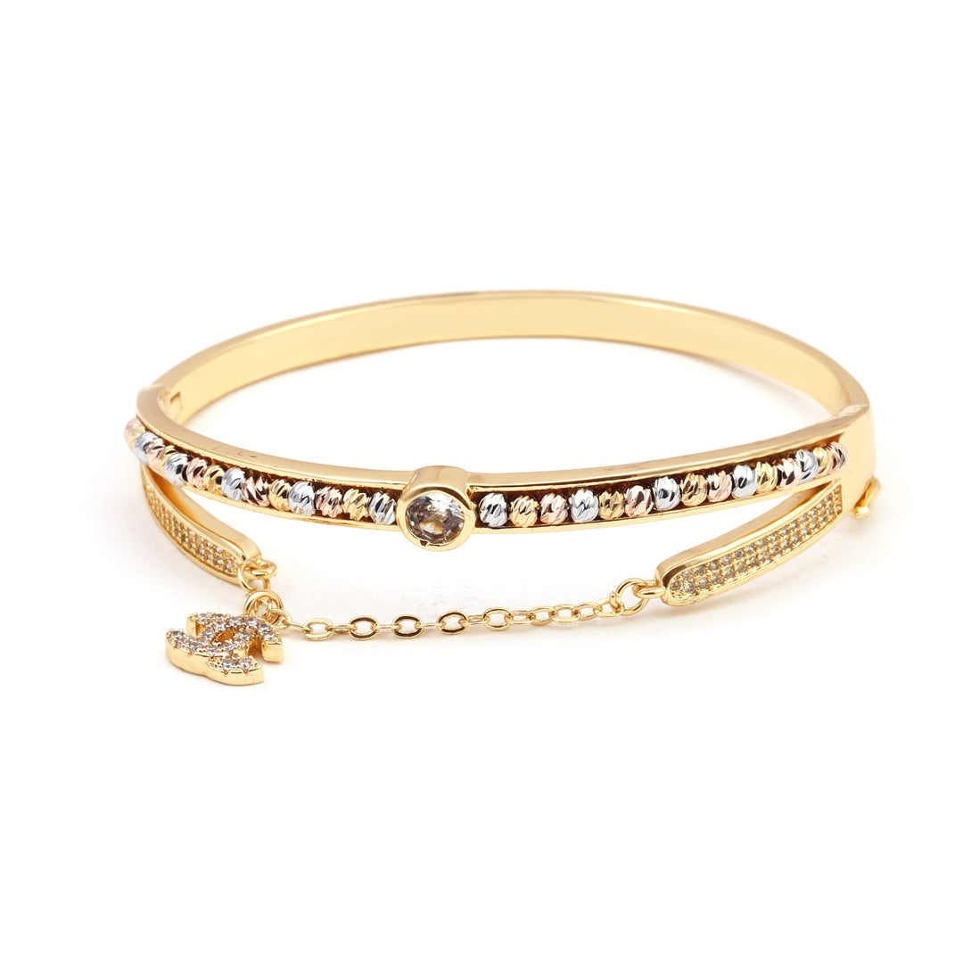 Sansi Mayo Elegant Golden Bliss Bangles & Ring Set