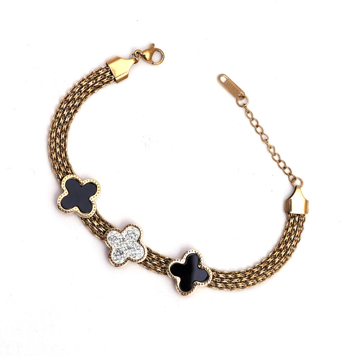 Sansi Mayo Midnight Floral Charm Bracelet