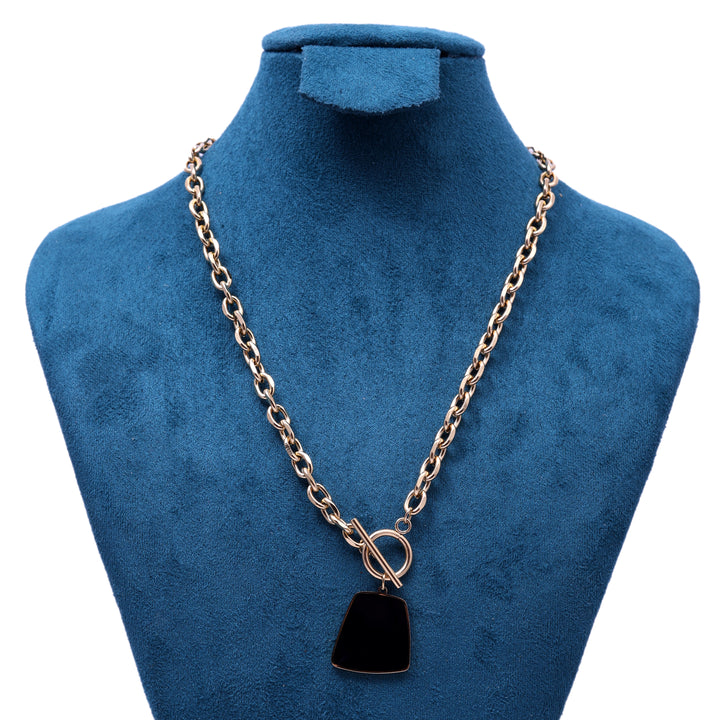 Sansi Mayo Black Pearl Square Chain