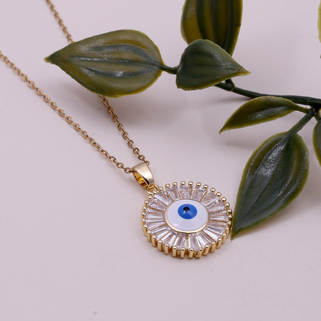 Sansi Mayo Radiant Evil Eye Charm Necklace