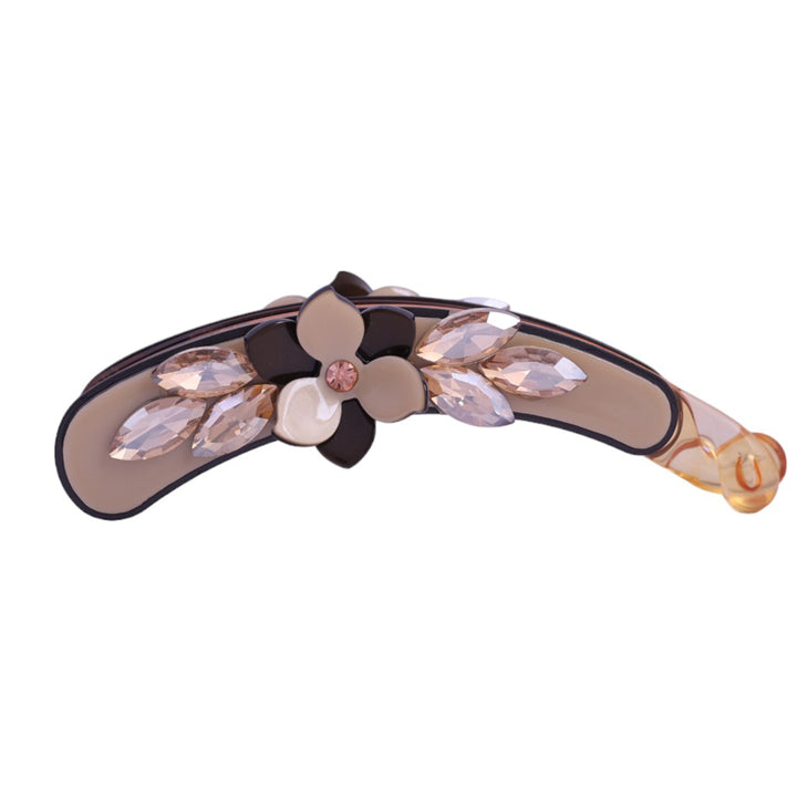 Sansi Mayo Brown Floral Elegance Hair Clutcher