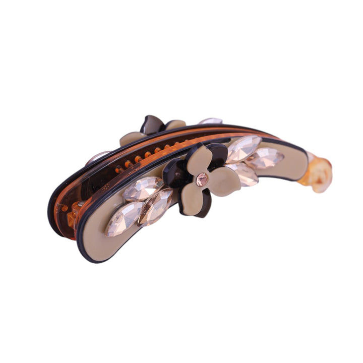 Sansi Mayo Brown Floral Elegance Hair Clutcher