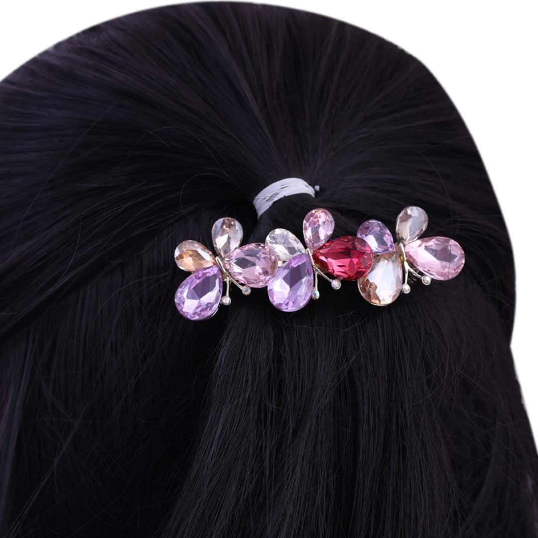 Sansi Mayo Multicolor Stones Glamorous Golden Hair Backpin