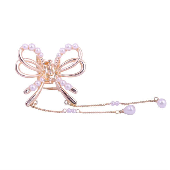 Sansi Mayo Glamorous Butterfly Golden Hair Clutcher