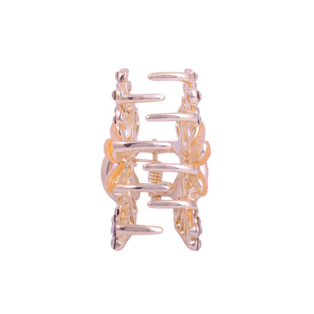 Sansi Mayo Peach and Gold Hair Clutcher for Women