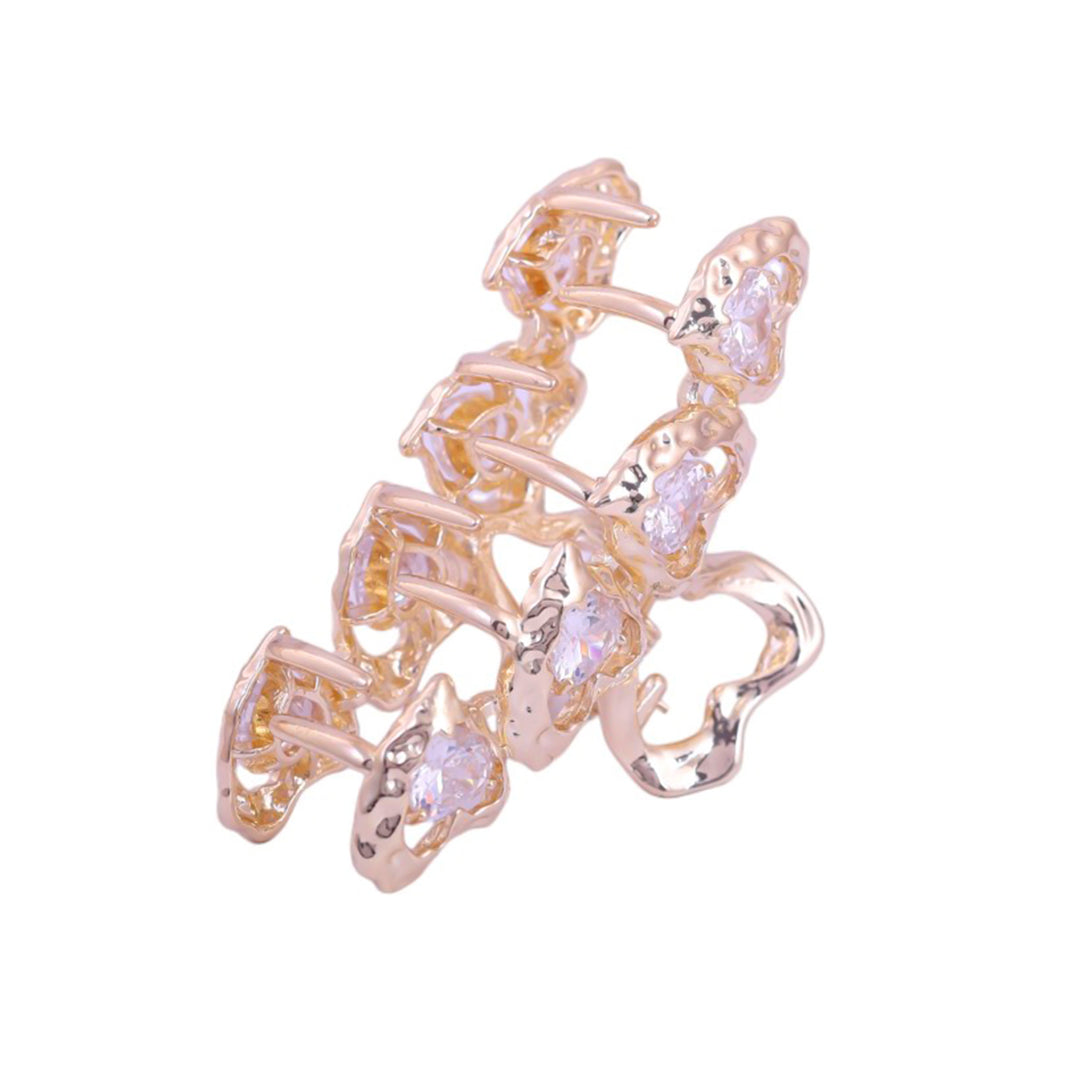 Sansi Mayo Classic Heart Shaped Golden Hair Clutcher