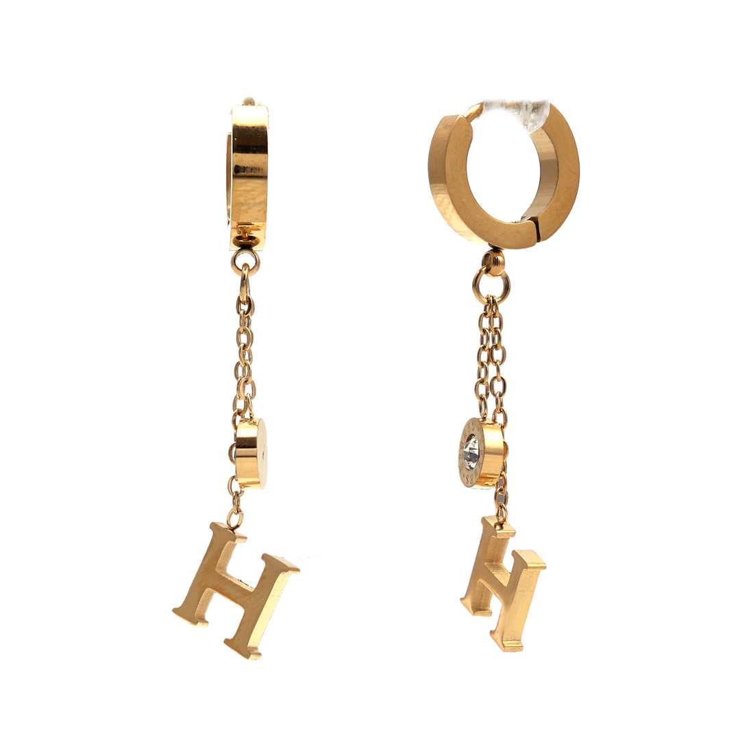 Sansi Mayo H-Embrace Alphabet Earrings