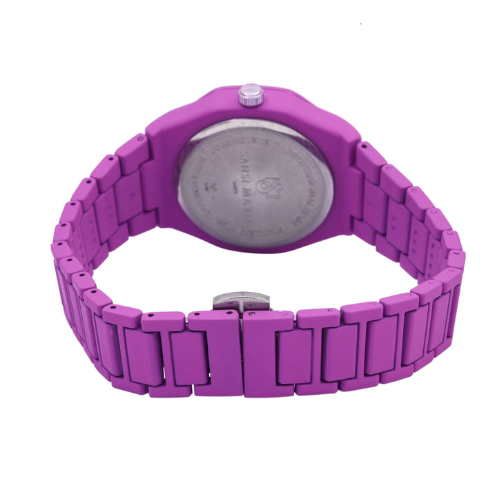 Sansi Mayo White Purple Wrist Watch