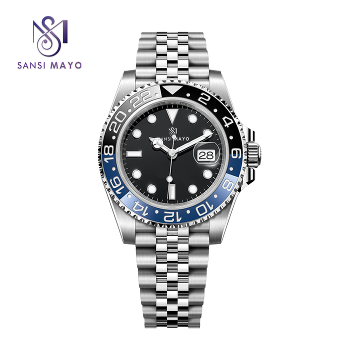 Sansi Mayo Two-Tone Black Elegance Wrist Watch