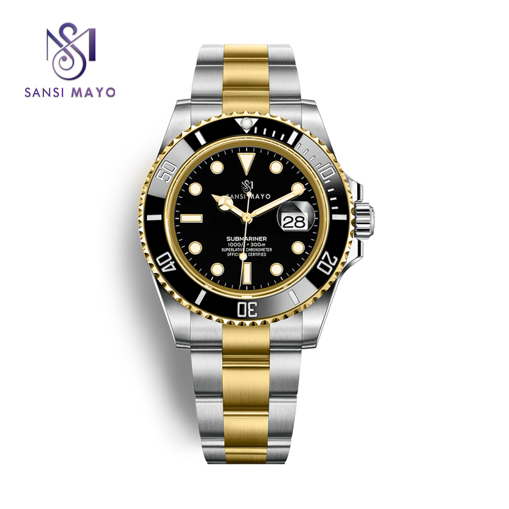 Sansi Mayo Two-Tone Black Elegance Wrist Watch