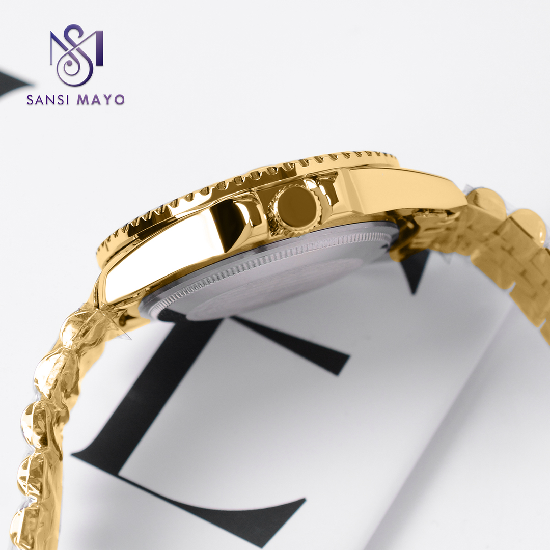 Sansi Mayo Two-Tone Black Elegance Wrist Watch