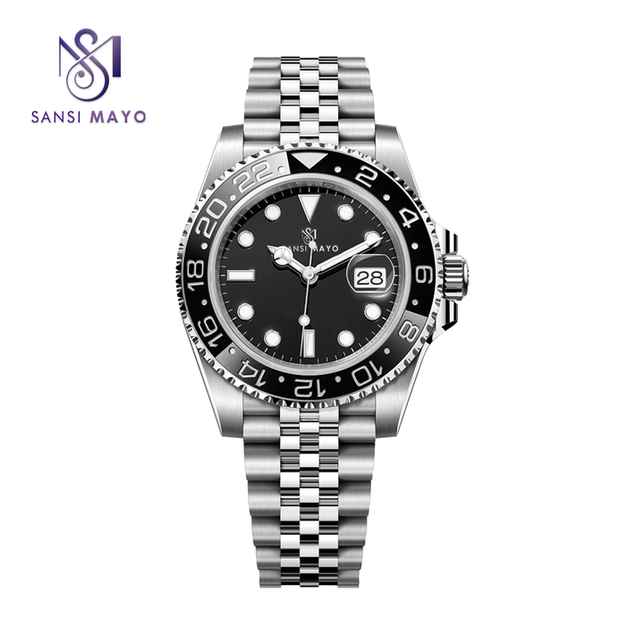 Sansi Mayo Two-Tone Black Elegance Wrist Watch