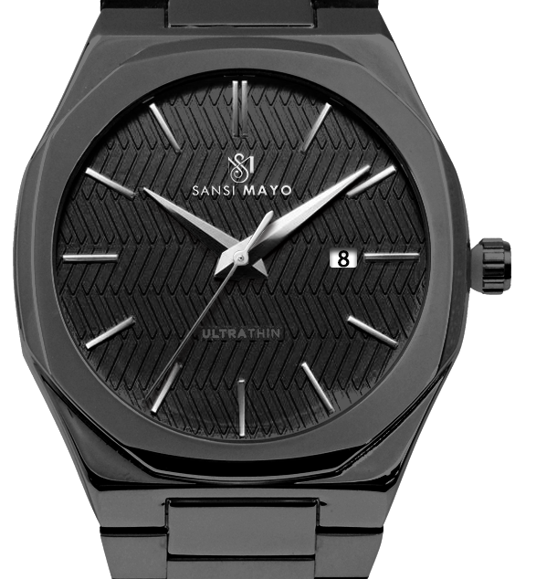 Sansi Mayo Men’s Black Two-Tone Wrist Watch