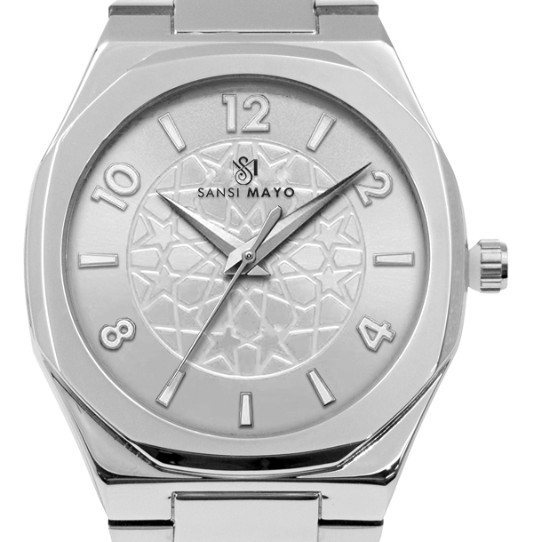 Sansi Mayo Silver Precision Wrist Watch