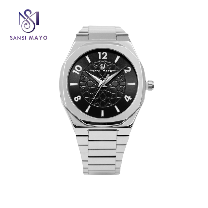 Sansi Mayo Silver Noir Wrist Watch